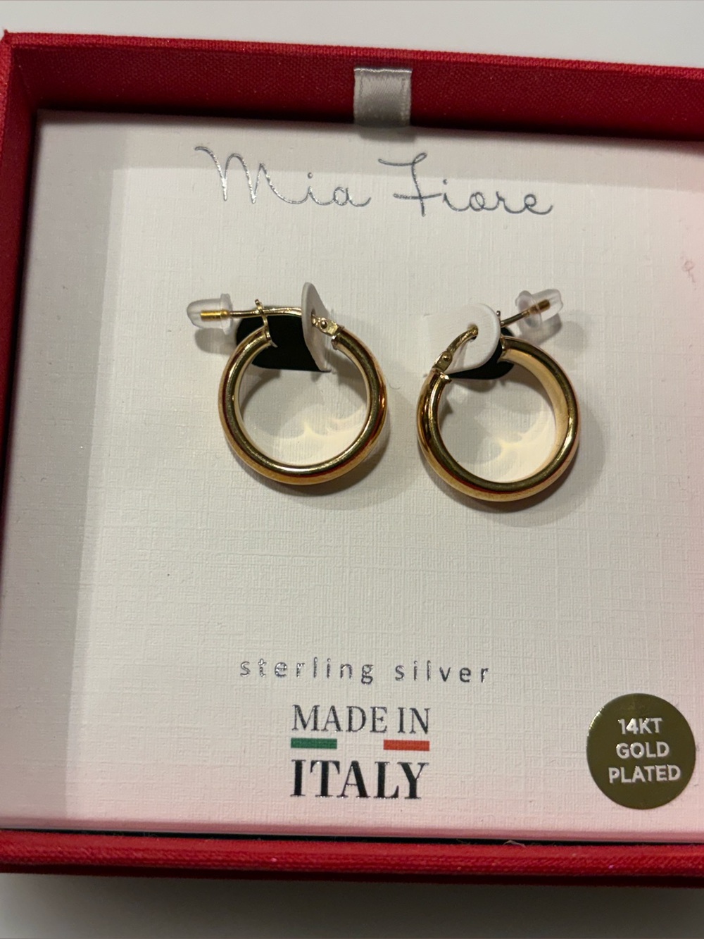 Mia Fiore 14KT Gold-Plated Sterling Silver Small Hoop Earrings - Gold